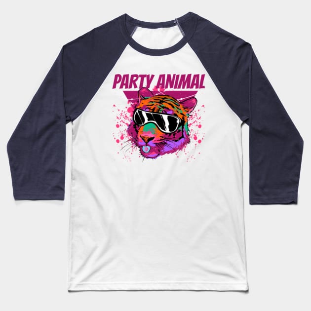 Party Animal Baseball T-Shirt by NotUrOrdinaryDesign